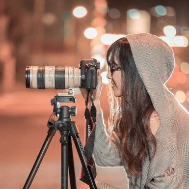 photo d'un photographes de profil